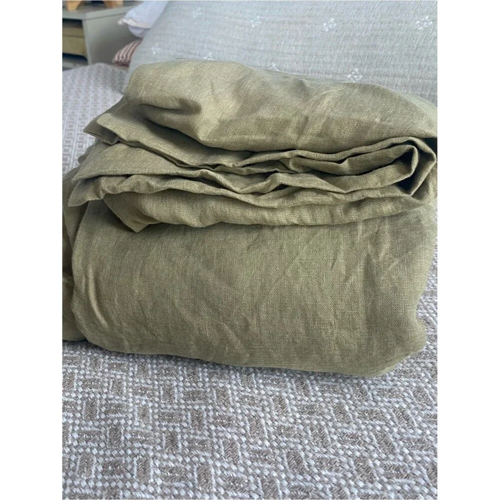 NWOT Quince Linen Duvet Cover with Pillow Case